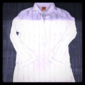 Tory Burch lightweight long-sleeved cotton tunic